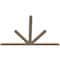 Ekena Millwork Saratoga Smooth Timber Gable Bracket, Douglas Fir, 72"W x 48"H x 1 1/2"D x 3 1/2"F, 16/12 Pitch GBW072X48X0204SAR00SDF - alternate 2